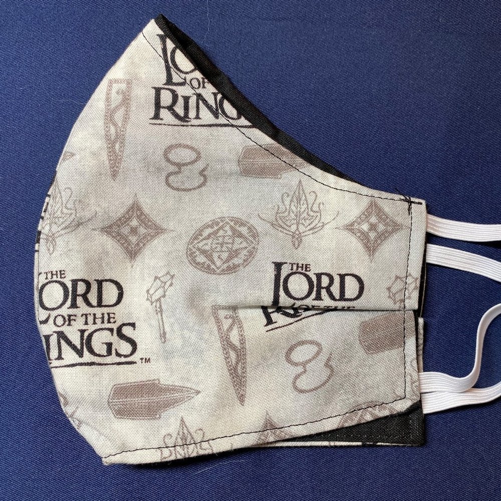 Adult face mask OS Lord of the Rings fabric